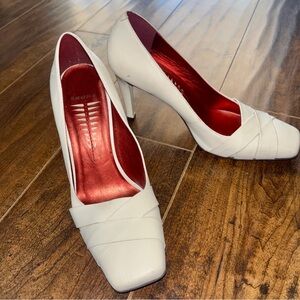 Elegant White Bronx High Heels in White - Size 8.5